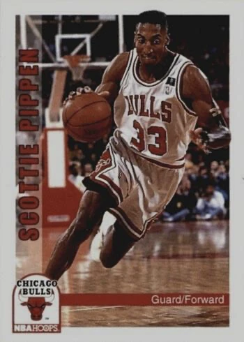 1992 NBA Hoops #34 Scottie Pippen Basketball Card