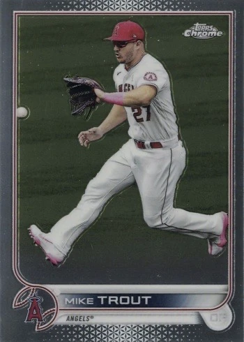 2022 Topps Chrome #200 Mike Trout Baseball Card