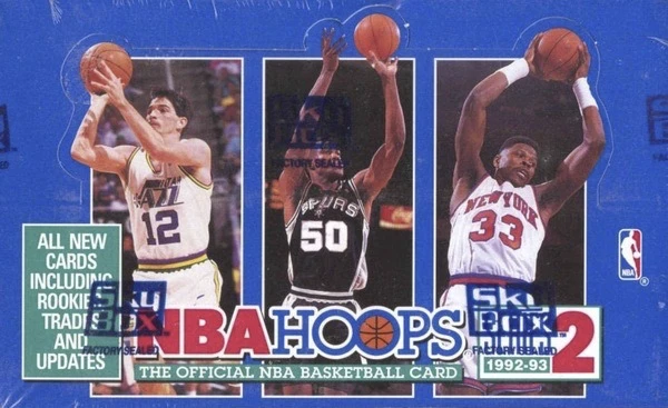 Unopened Box of 1992 NBA Hoops Basketball Cards