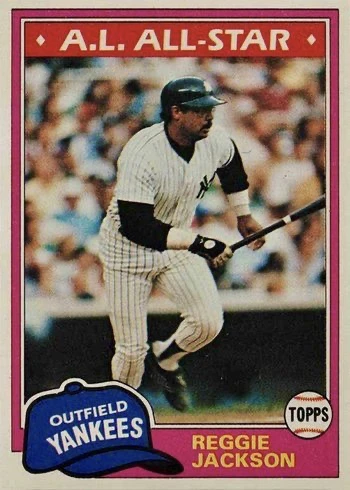 1981 Topps #400 Reggie Jackson Baseball Card