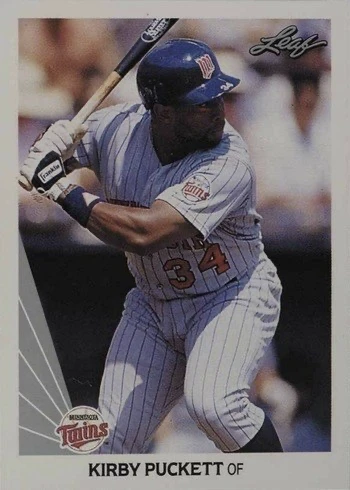 1990 Leaf #123 Kirby Puckett Baseball Card
