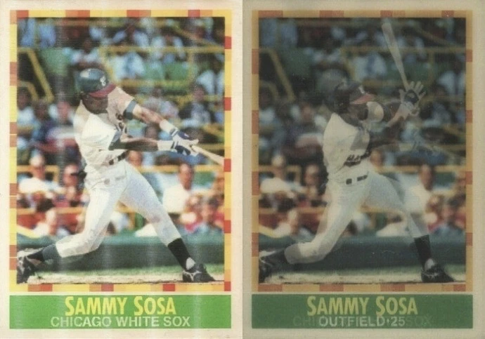 1990 Sportflics Sammy Sosa Baseball Card