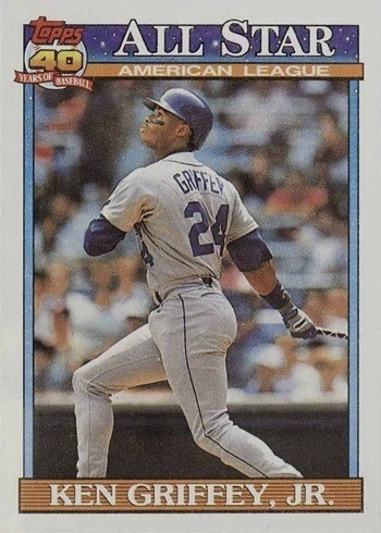 1991 Topps #392 Ken Griffey Jr. All-Star Baseball Card