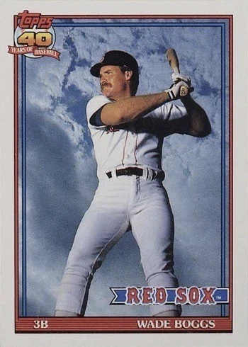 1991 Topps #450 Wade Boggs Baseball Card