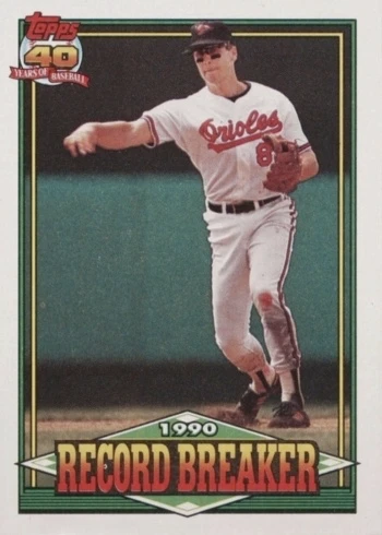 1991 Topps #5 Cal Ripken Jr. Record Breaker Baseball Card