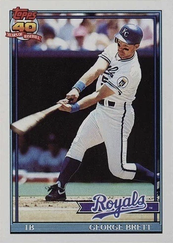 1991 Topps #540 George Brett Baseball Card
