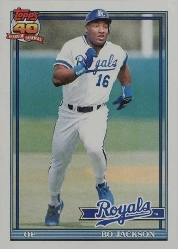 1991 Topps #600 Bo Jackson Baseball Card