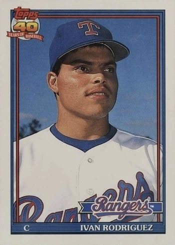 1991 Topps Traded #101T Ivan Rodriguez Rookie Card 1991 Topps Traded #101T Ivan Rodriguez Rookie Card