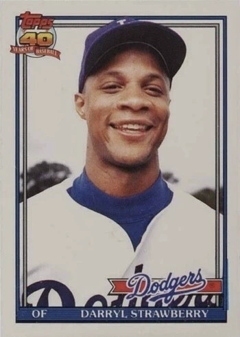 1991 Topps Traded #114T Darryl Strawberry Baseball Card