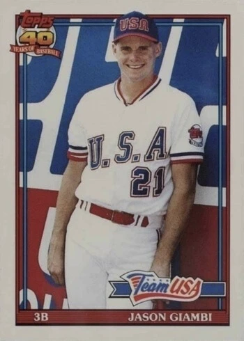 1991 Topps Traded #45T Jason Giambi Rookie Card