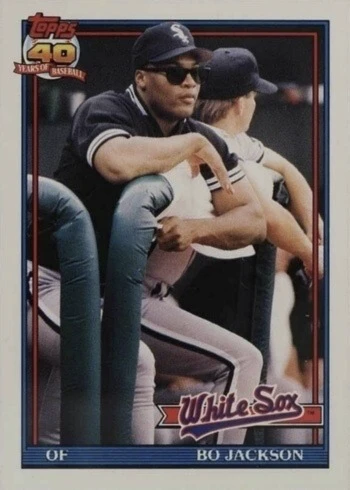 1991 Topps Traded #58T Bo Jackson Baseball Card 1991 Topps Traded #58T Bo Jackson Baseball Card