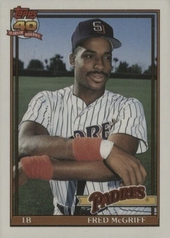 1991 Topps Traded #77T Fred McGriff Baseball Card
