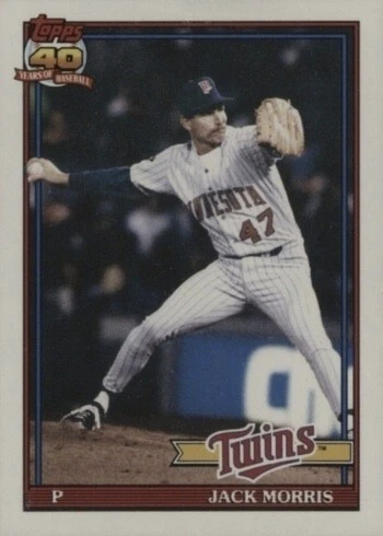1991 Topps Traded #82 Jack Morris Baseball Card