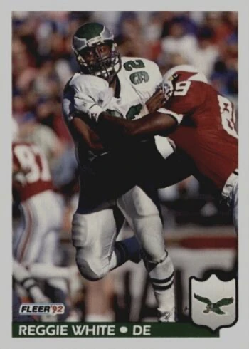 1992 Fleer #327 Reggie White Football Card
