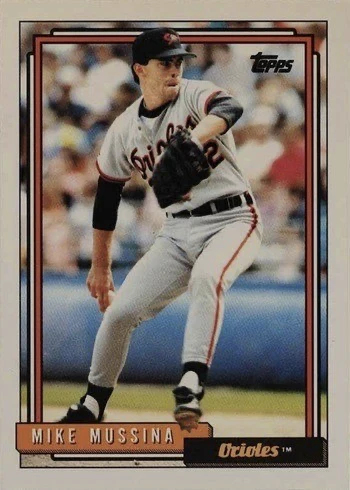1992 Topps #242 Mike Mussina Rookie Card 1992 Topps #242 Mike Mussina Rookie Card