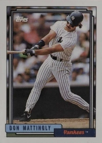 1992 Topps #300 Don Mattingly Baseball Card 1992 Topps #300 Don Mattingly Baseball Card