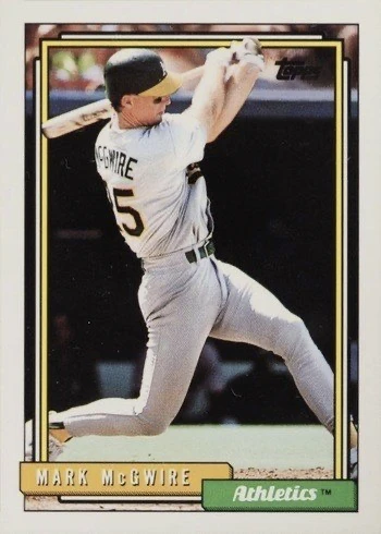 1992 Topps #450 Mark McGwire Baseball Card