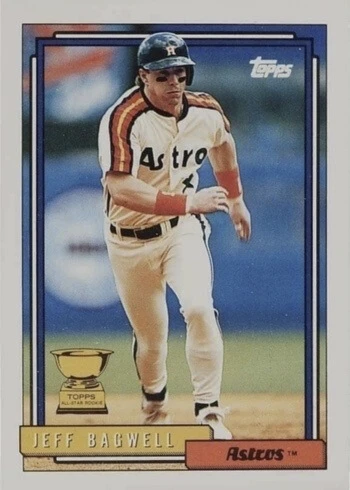 1992 Topps #520 Jeff Bagwell Baseball Card 1992 Topps #520 Jeff Bagwell Baseball Card
