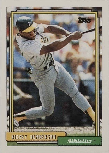 1992 Topps #560 Rickey Henderson Baseball Card 1992 Topps #560 Rickey Henderson Baseball Card