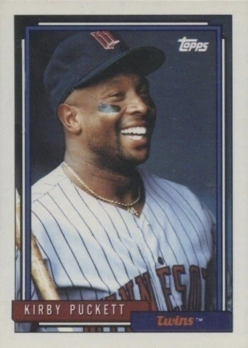 1992 Topps #575 Kirby Puckett Baseball Card 1992 Topps #575 Kirby Puckett Baseball Card