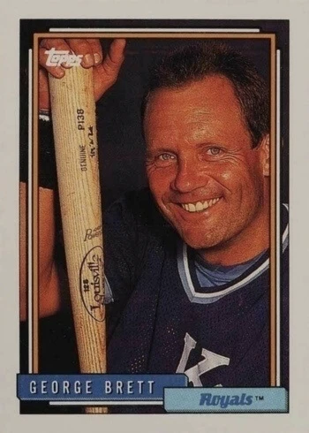1992 Topps #620 George Brett Baseball Card 1992 Topps #620 George Brett Baseball Card