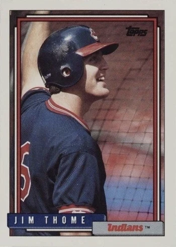 1992 Topps #768 Jim Thome Rookie Card 1992 Topps #768 Jim Thome Rookie Card