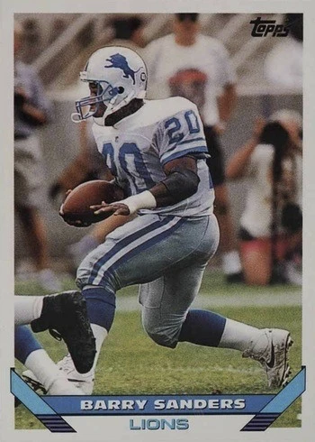 1993 Topps #190 Barry Sanders Football Card 1993 Topps #190 Barry Sanders Football Card