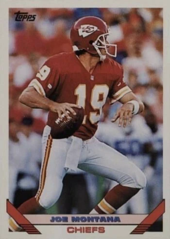 1993 Topps #340 Joe Montana Football Card