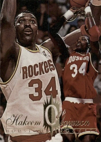 1994 Flair #57 Hakeem Olajuwon Basketball Card