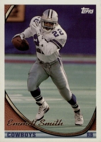 1994 Topps #1 Emmitt Smith Football Card 1994 Topps #1 Emmitt Smith Football Card
