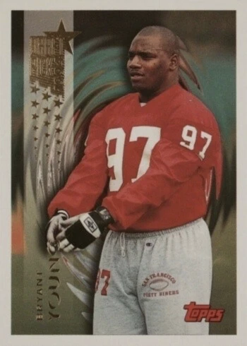 1994 Topps #356 Bryant Young Rookie Card 1994 Topps #356 Bryant Young Rookie Card