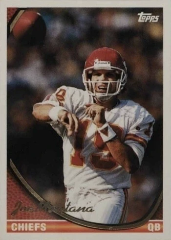 1994 Topps #520 Joe Montana Football Card 1994 Topps #520 Joe Montana Football Card
