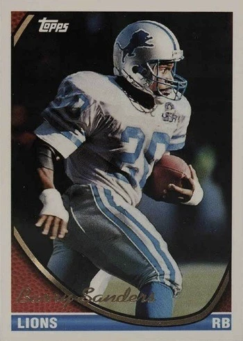 1994 Topps #570 Barry Sanders Football Card 1994 Topps #570 Barry Sanders Football Card