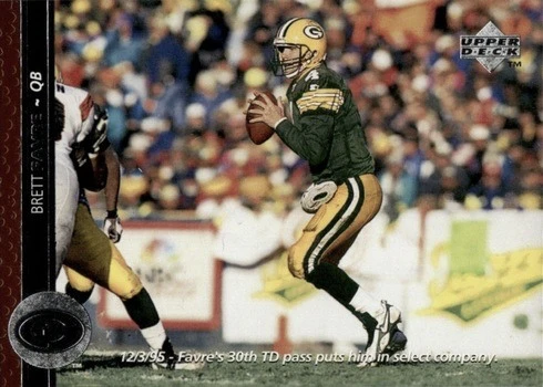 1996 Upper Deck #131 Brett Favre Football Card 1996 Upper Deck #131 Brett Favre Football Card