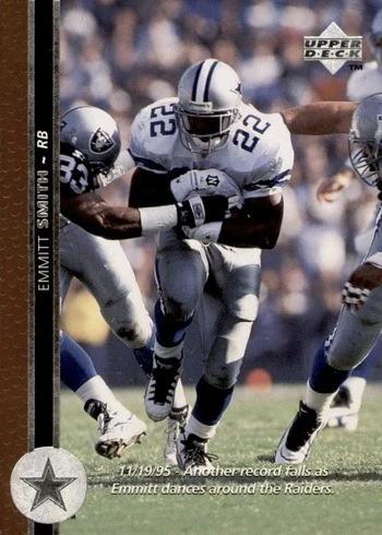 1996 Upper Deck #158 Emmitt Smith Football Card 1996 Upper Deck #158 Emmitt Smith Football Card