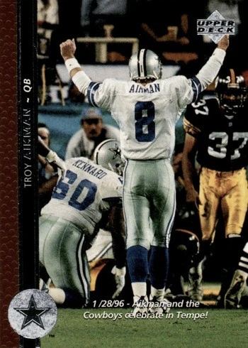 1996 Upper Deck #276 Troy Aikman Football Card 1996 Upper Deck #276 Troy Aikman Football Card