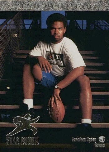 1996 Upper Deck #4 Jonathan Ogden Rookie Card 1996 Upper Deck #4 Jonathan Ogden Rookie Card
