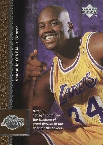 1996 Upper Deck #61 Shaquille O'Neal Basketball Card