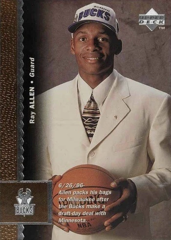 1996 Upper Deck #69 Ray Allen Rookie Card