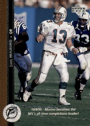 1996 Upper Deck #76 Dan Marino Football Card 1996 Upper Deck #76 Dan Marino Football Card
