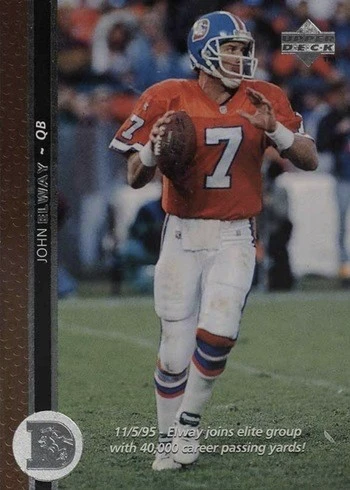 1996 Upper Deck #99 John Elway Football Card 1996 Upper Deck #99 John Elway Football Card