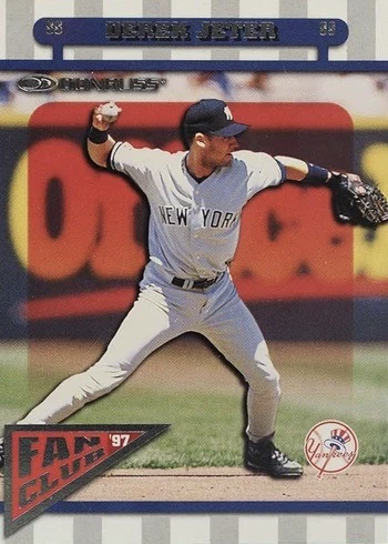 1998 Donruss #165 Derek Jeter Baseball Card 1998 Donruss #21 Chipper Jones Baseball Card