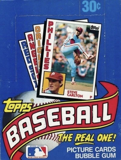 Unopened Box of 1984 Topps Baseball Cards