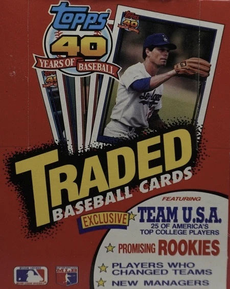 Unopened Box of 1991 Topps Traded Baseball Cards