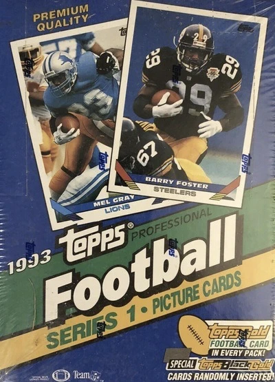Unopened Box of 1993 Topps Football Cards