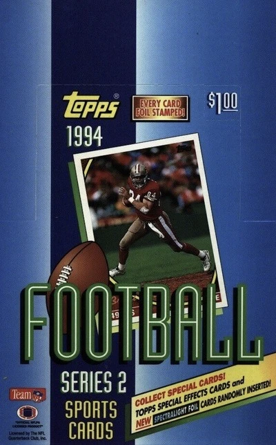 Unopened Box of 1994 Topps Football Cards Unopened Box of 1994 Topps Football Cards