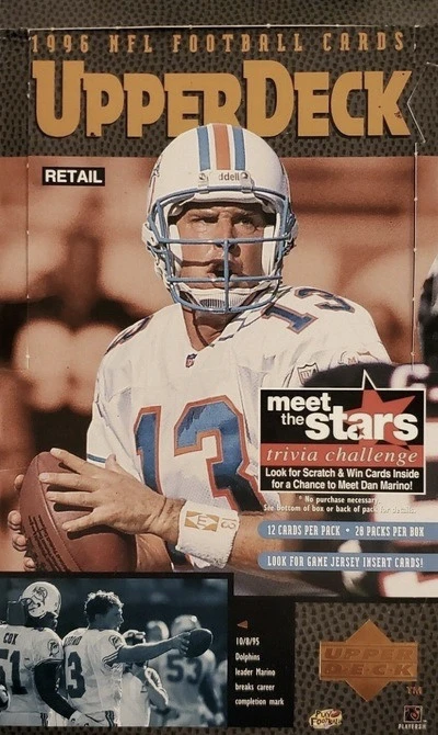Unopened Box of 1996 Upper Deck Football Cards Unopened Box of 1996 Upper Deck Football Cards