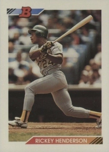 1992 Bowman #166 Rickey Henderson Baseball Card