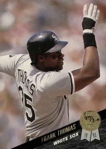 1993 Leaf #195 Frank Thomas Baseball Card
