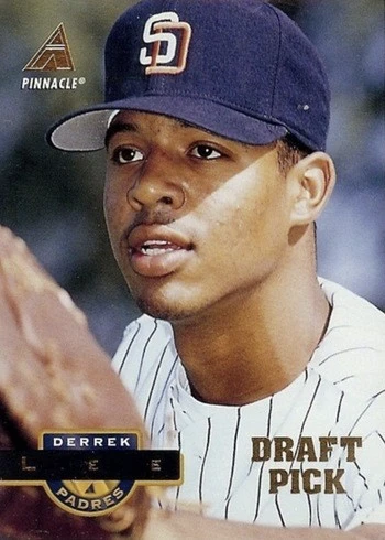 1994 Pinnacle #438 Derrek Lee Rookie Card